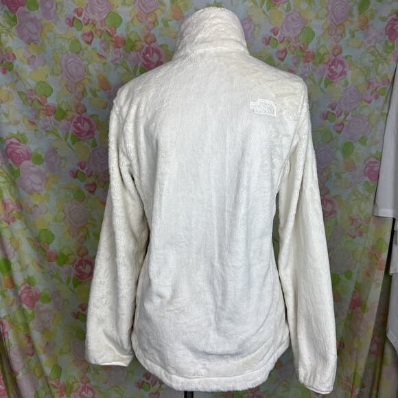 NWT! North Face Osito Half Zip-Womens MEDIUM Silken Fleece Jacket Gardenia White - Picture 7 of 15